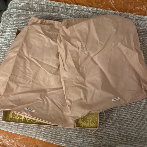 Miu Miu Tartan Platform Sandals - Picture 8 of 8